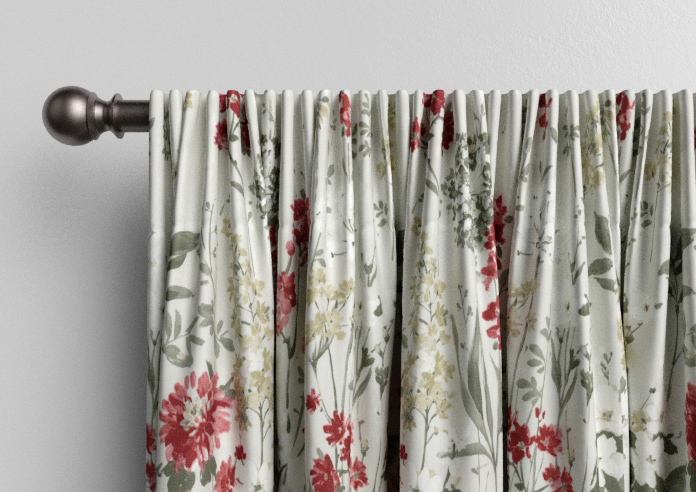 Wild Meadow, Ruby - Made to Measure Curtains - Image 9